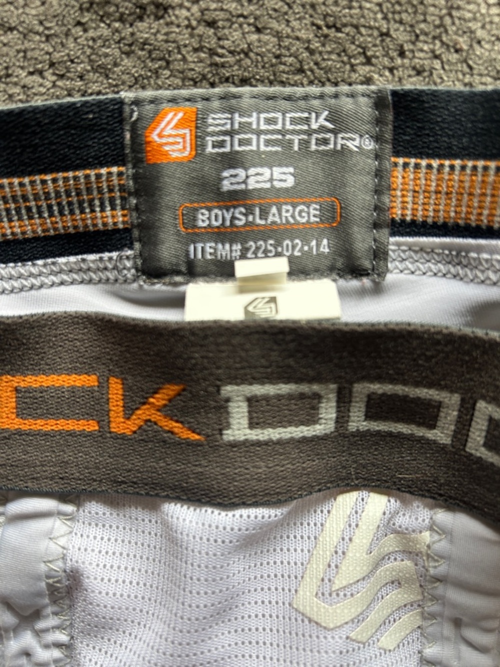 Shock Doctor Kids White Performance Compression Shorts - Picture 5 of 8